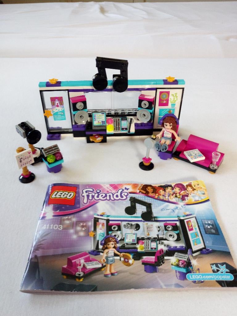 Lego friends popster opnamestudio 41103, Ophalen of Verzenden, Gebruikt