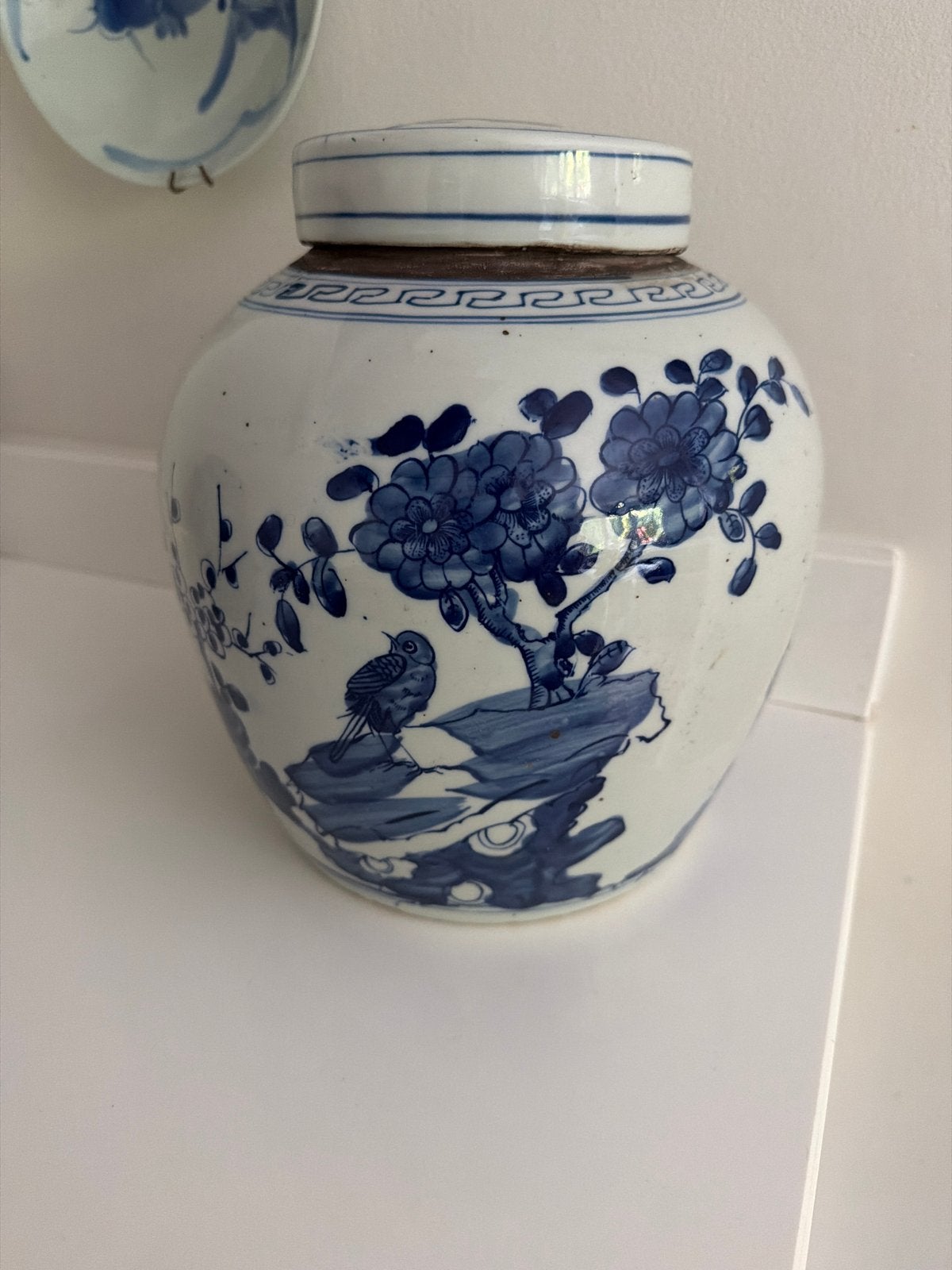 Chinese gemberpot met blauw-wit decor, Antiek en Kunst, Antiek | Vazen, Ophalen of Verzenden