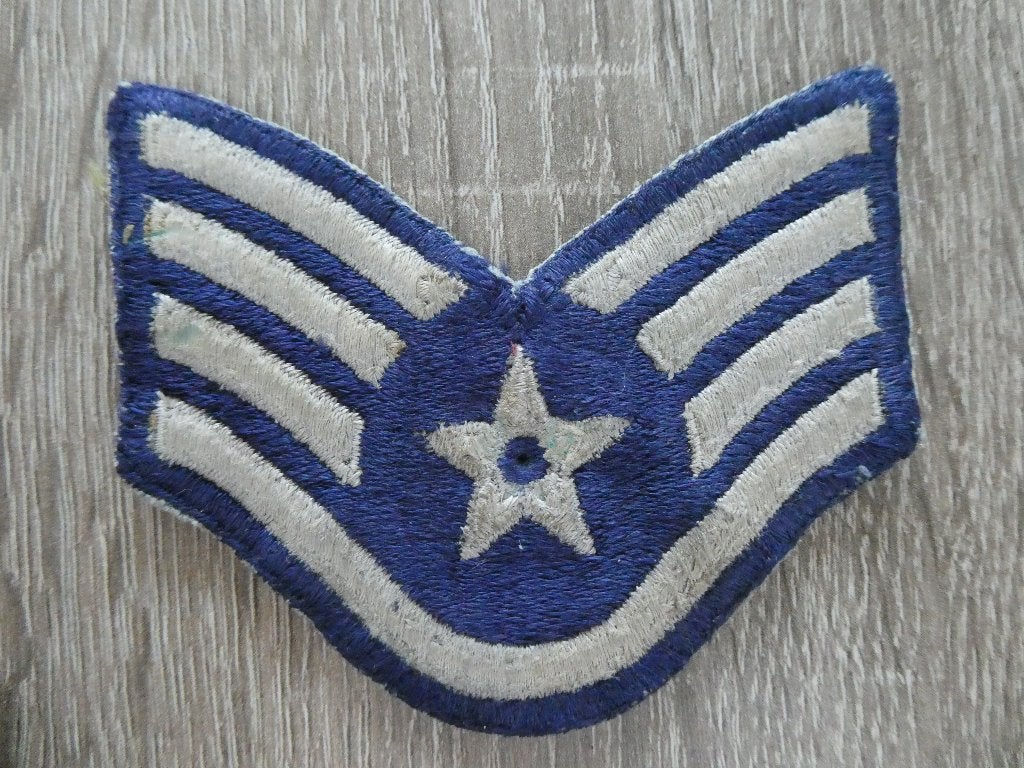 USAAF staf Sergeant, Verzamelen, Ophalen of Verzenden, Luchtmacht, Amerika, Embleem of Badge