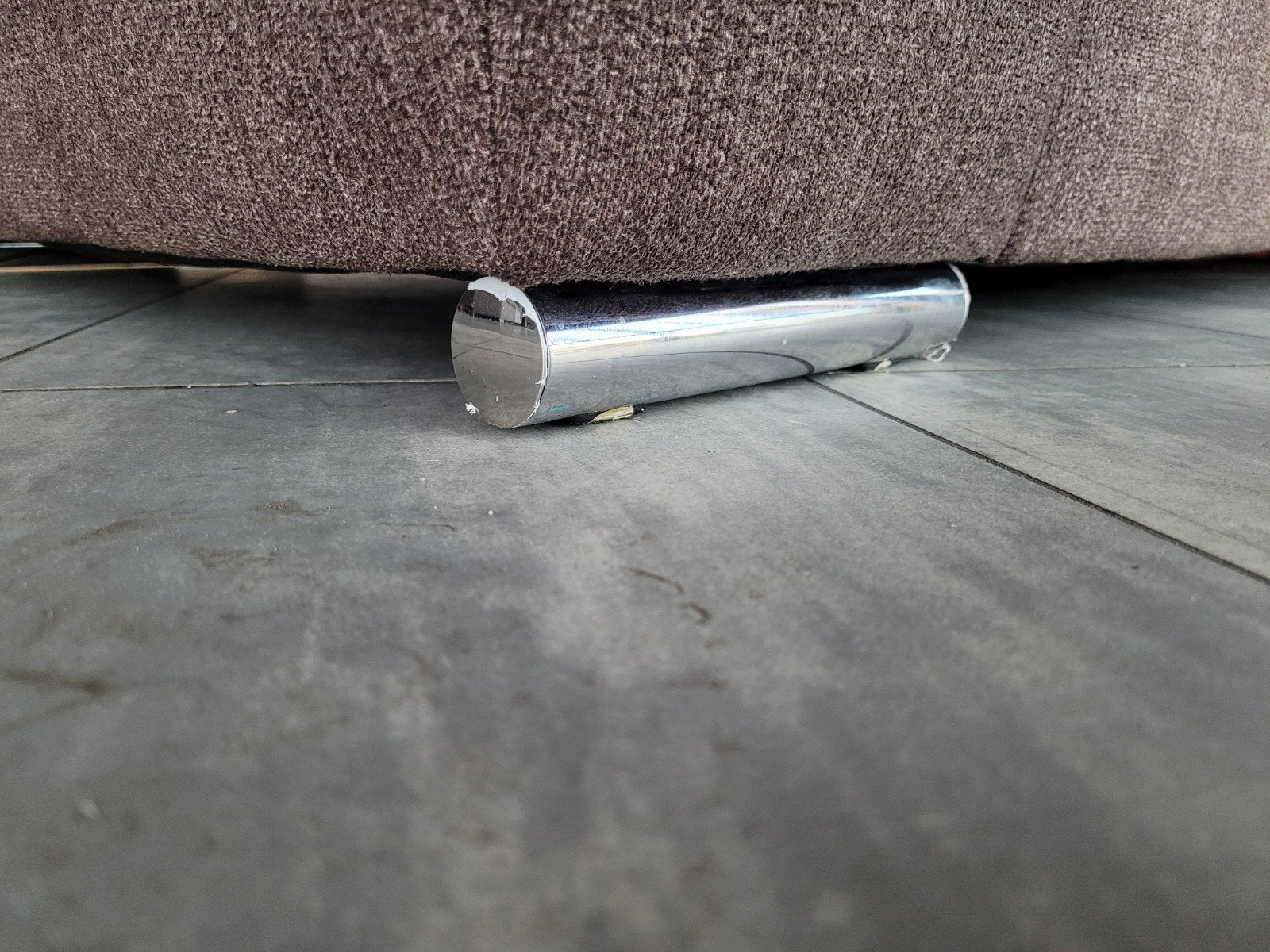 Foto 4 van ✅️️️️️ GEREINIGD bruingrijze hoekbank 295x175 | BEZORGEN