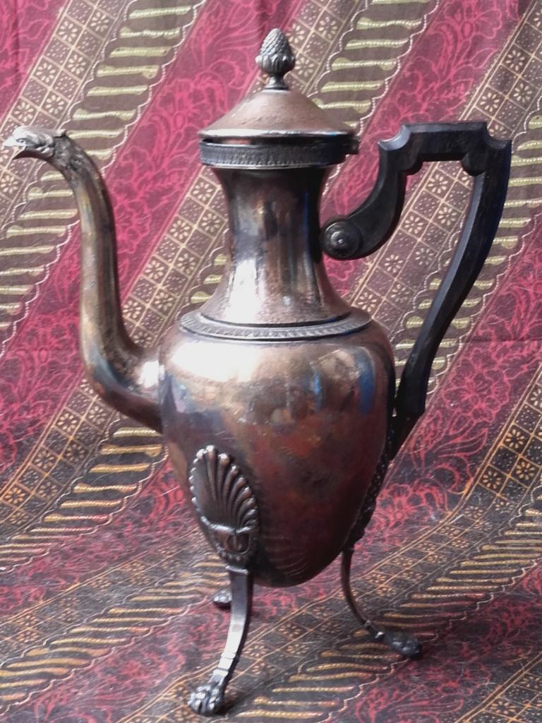 Mooie antieke silverplate theepot uit Engeland 29,5 cm. 1885, Ophalen of Verzenden