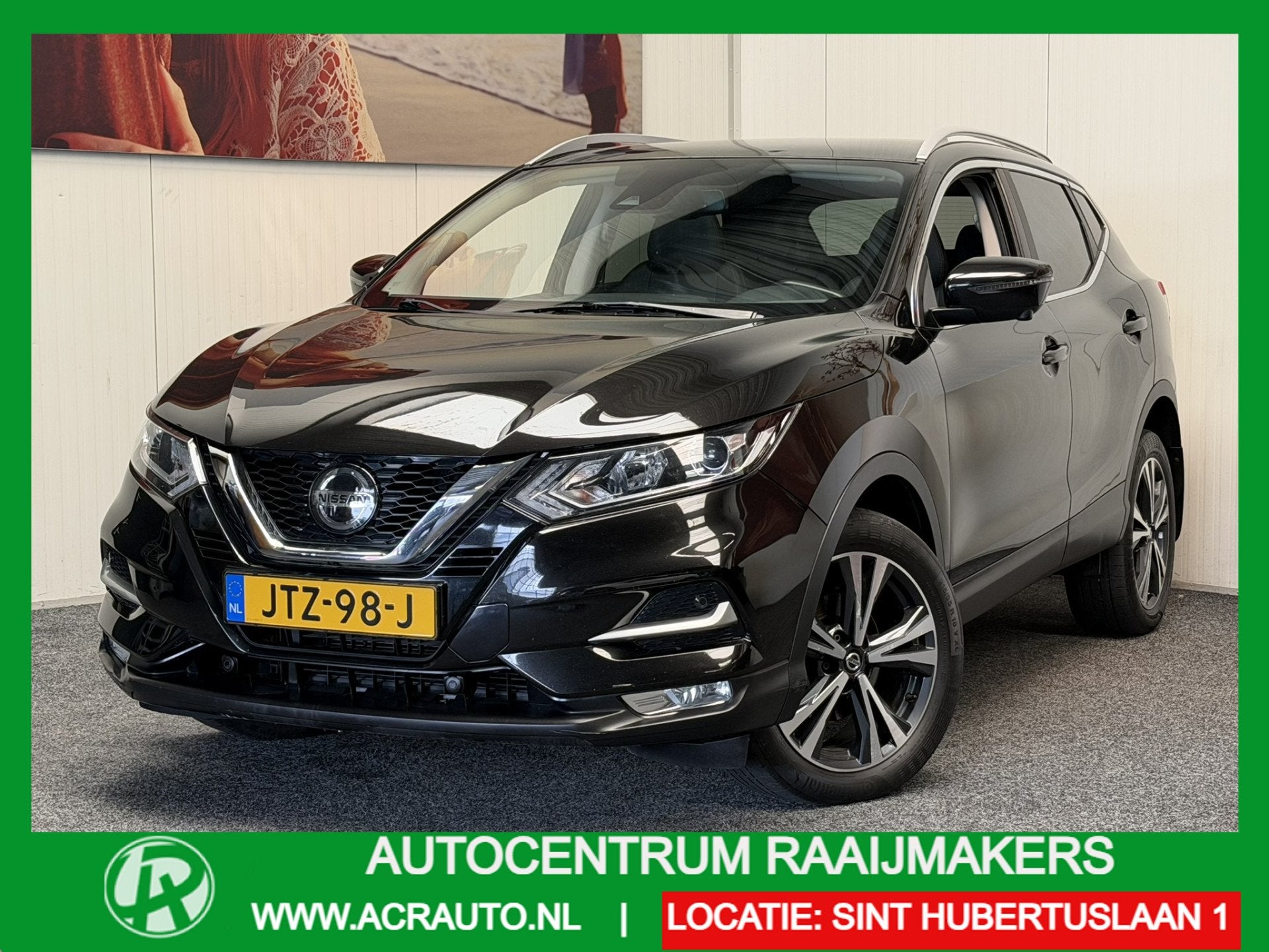 Nissan QASHQAI 1.2 TEKNA 360 CAMERA NAVIGATIE CRUISE CONTROL, Auto's, Gebruikt, 4 cilinders, Zwart, Origineel Nederlands