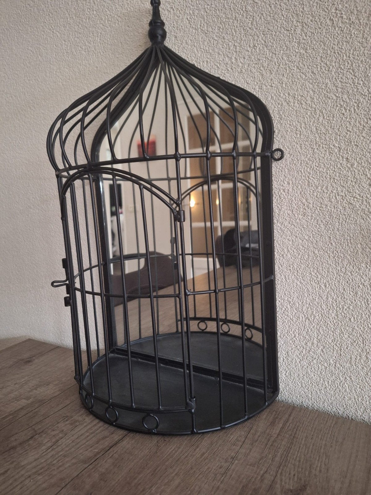 Wanddecoratie met spiegelachterwand, Ophalen, Zo goed als nieuw