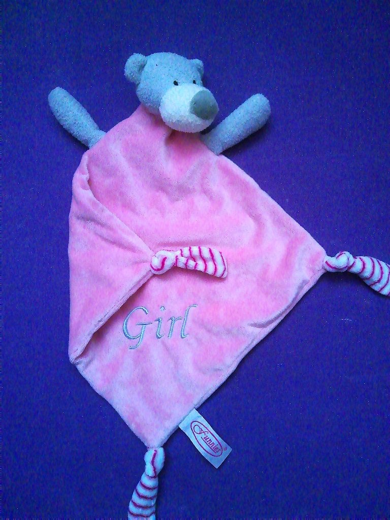 FUNNIES Knuffeldoekje BEER GIRL. ROZE **Nieuw**, Beer, Nieuw, Ophalen of Verzenden, Met label