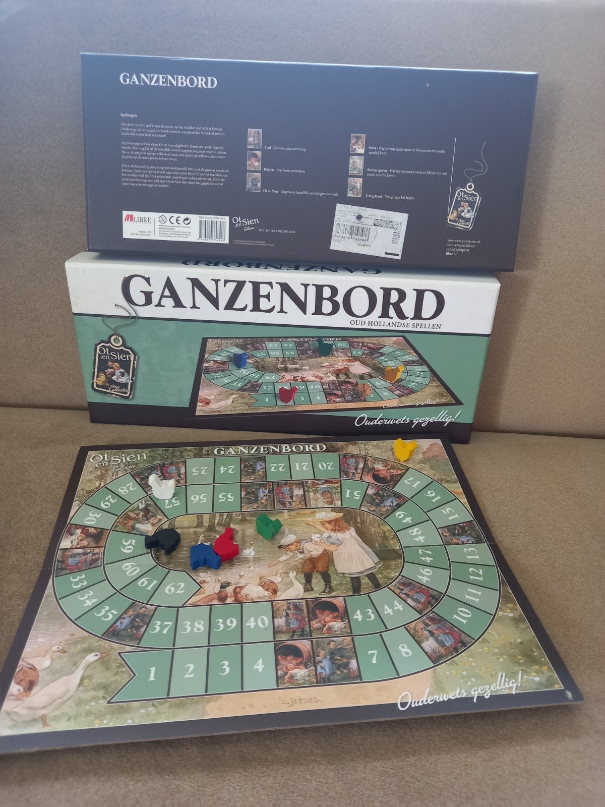 Ganzenbord Ot en Sien., Hobby en Vrije tijd, Ophalen of Verzenden