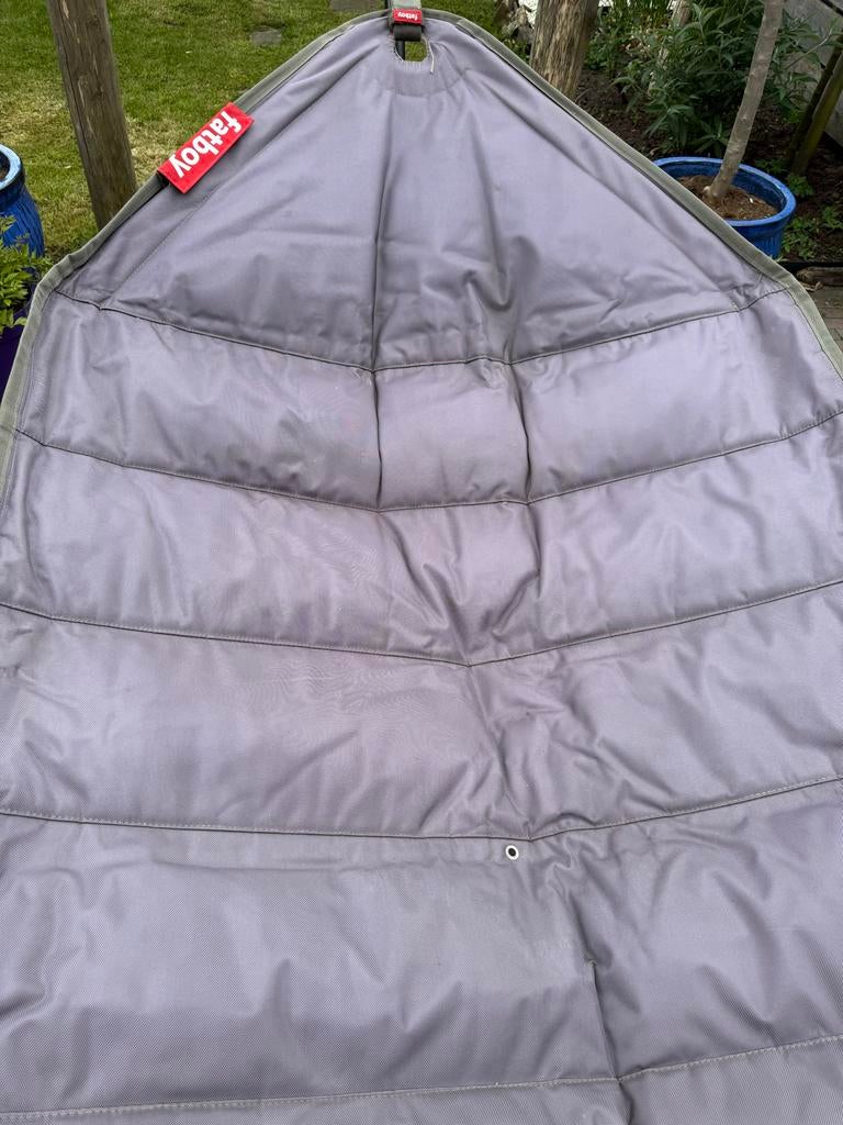 Fatboy Headdemock hangmat (taupe) met standaard en hoes, Tuin en Terras, Hangmatten, Ophalen, Gebruikt, Meerpersoons, Met standaard