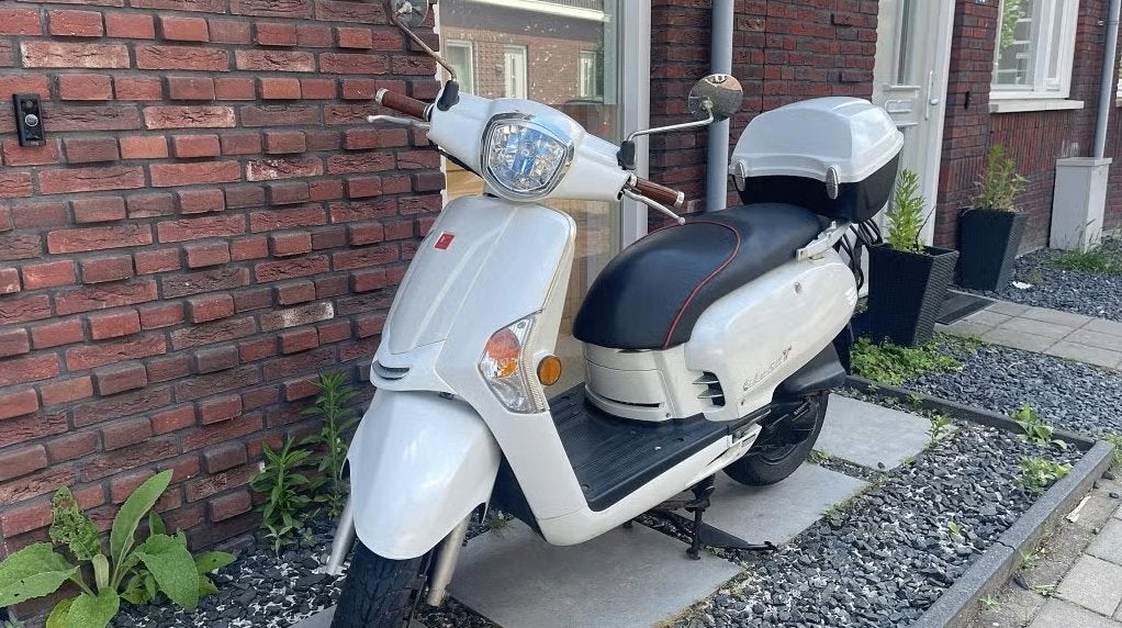 Kymco Like 50cc Scooter - Wit, Goede Staat, Ophalen, Gebruikt, Maximaal 45 km/u, Like