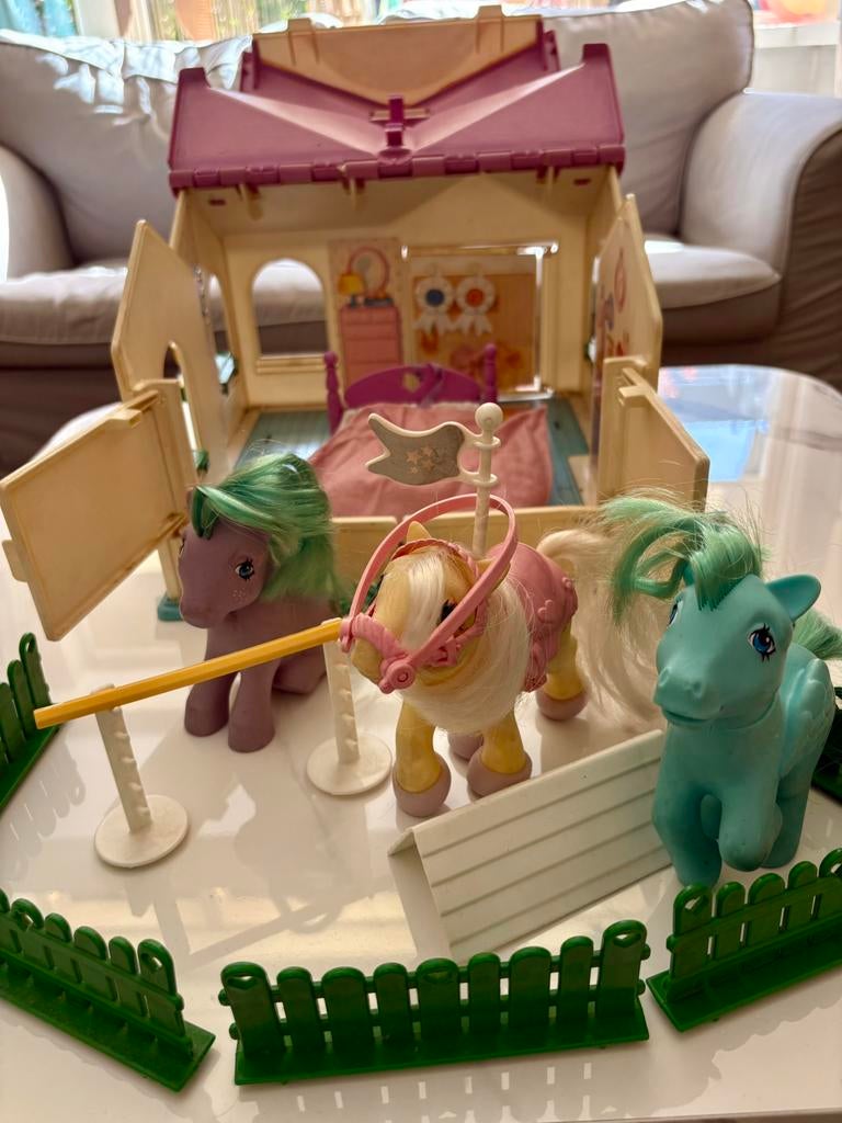 My Little Pony G1 ShowStable 3 originele G1 pony’s 1983–1984, Kinderen en Baby's, Speelgoed | My Little Pony, Ophalen, Gebruikt