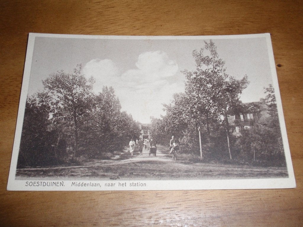 naar het Station Soestduinen Middenlaan, Verzamelen, Ansichtkaarten | Nederland, Verzenden, 1920 tot 1940, Ongelopen, Utrecht