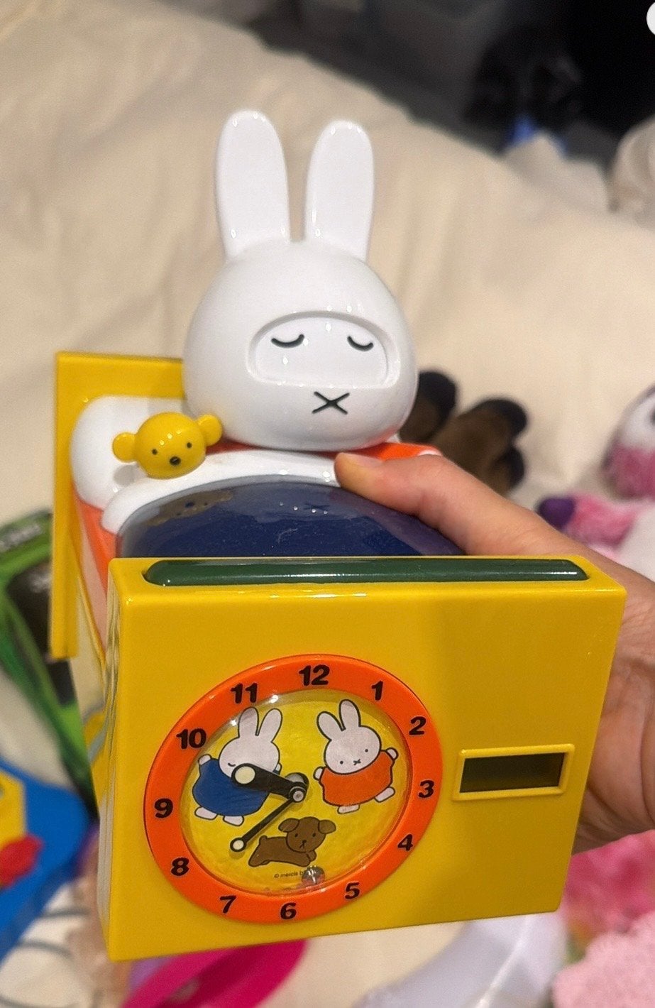 Miffy Nijntje Nachtklok - Slaaptraining - Nachtlampje, Analoog, Ophalen of Verzenden, Zo goed als nieuw, Modern
