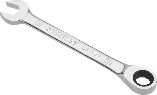 Stanley Steek-Ringsleutels+Ratelring 14mm, ., Nieuw, Ophalen of Verzenden, .