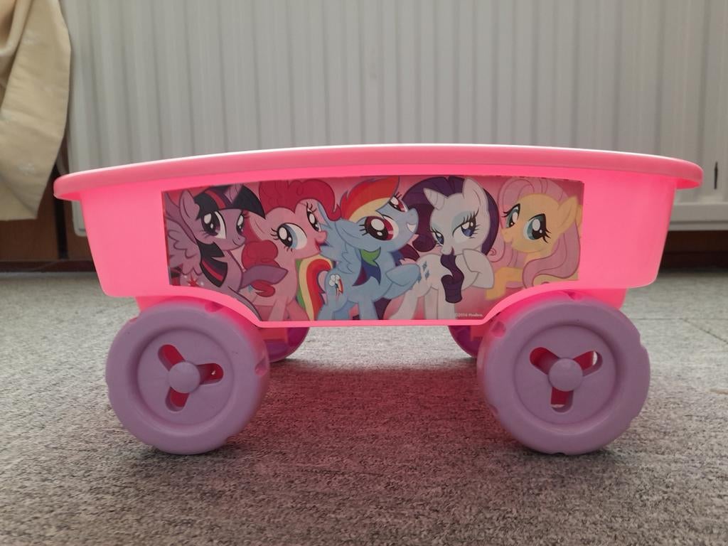 Strand-zandbak trekkarretje met pony print / Roze, Ophalen, Nieuw