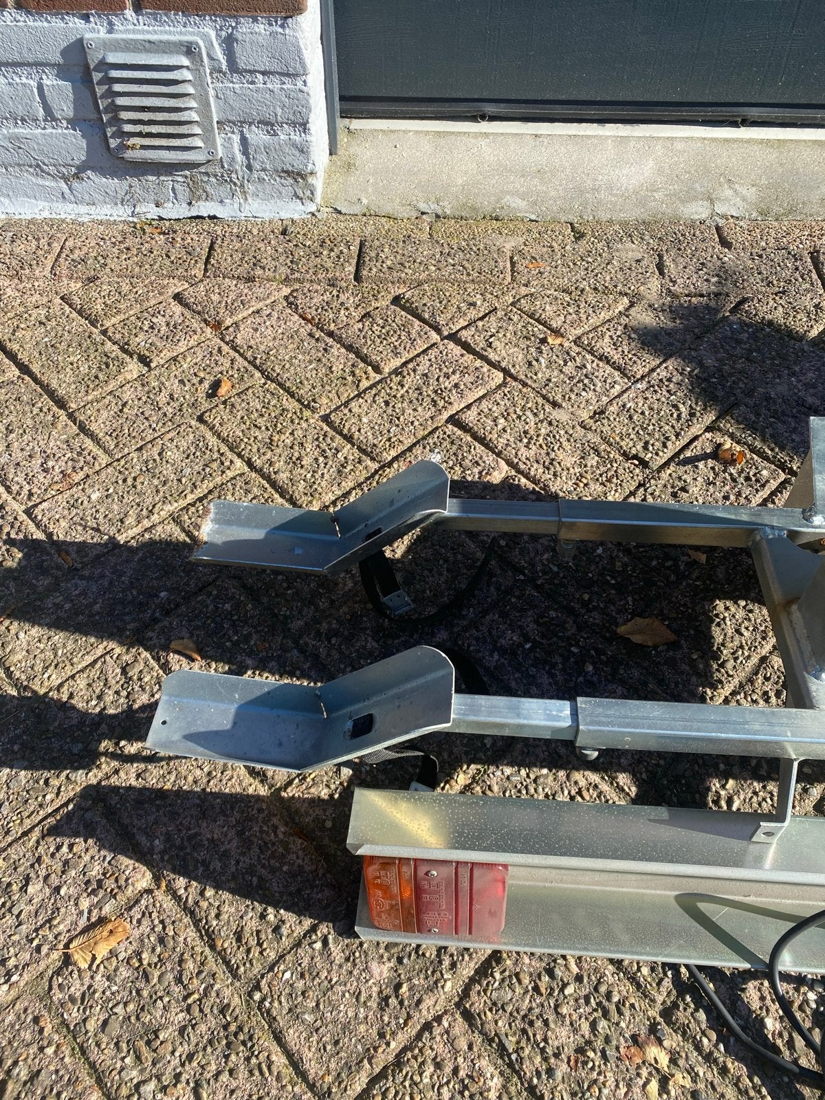 Fietsendrager met verlichtingsbalk voor trekhaak, Fietsen en Brommers, Ophalen of Verzenden, Gebruikt