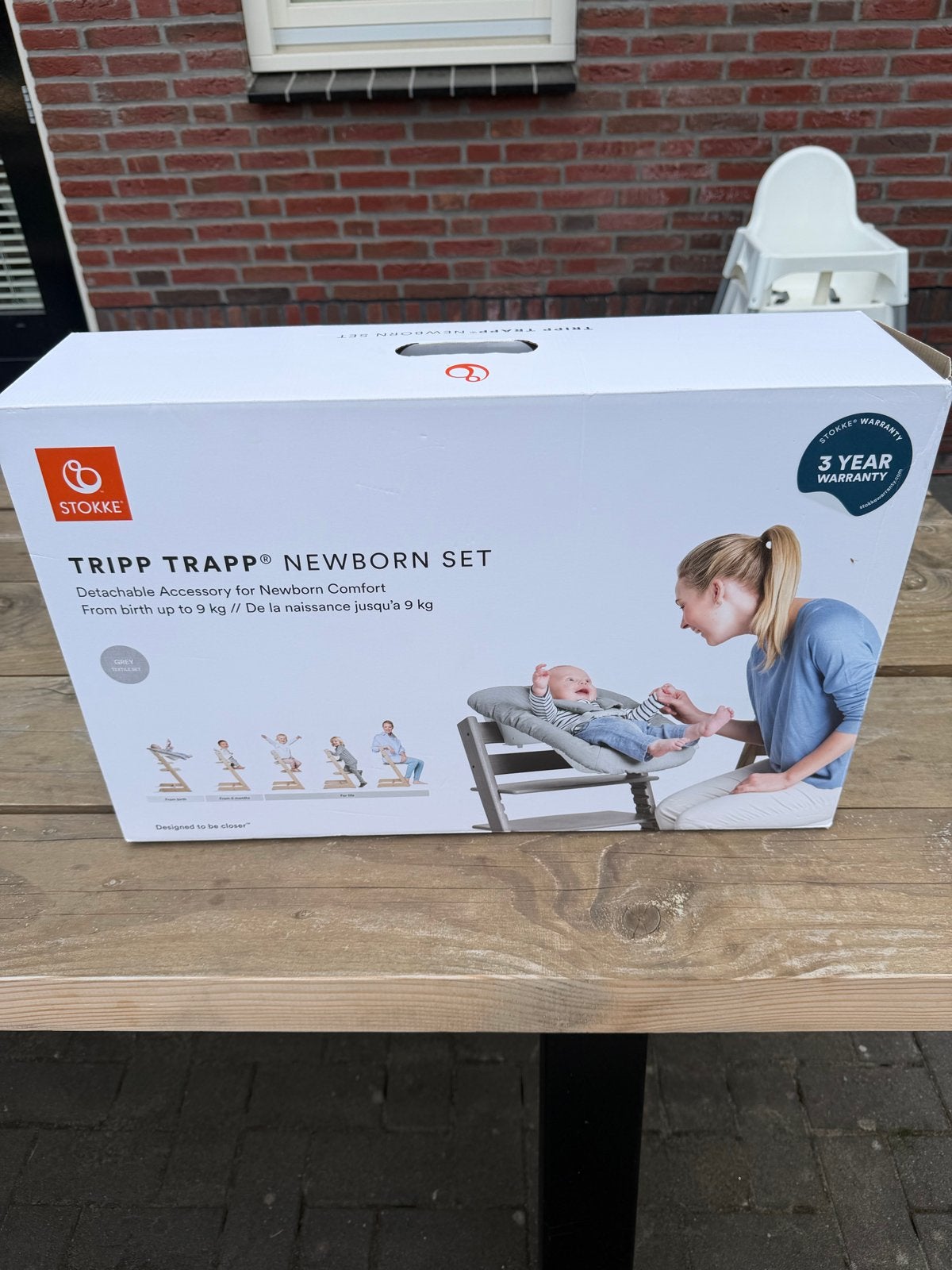 Stokke Tripp Trapp Newborn Set - Nieuwe hoes nodig, Ophalen, Gebruikt, Overige typen, Gordel(s)