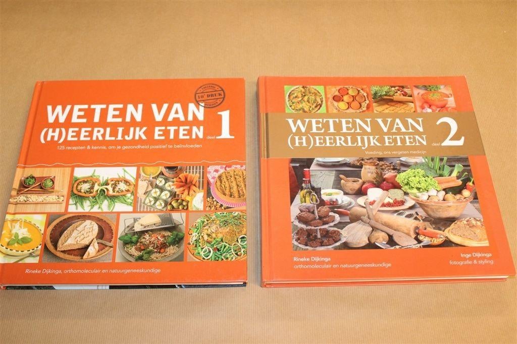 Weten van Heerlijk Eten — Rineke Dijkinga, Deel 1 & 2, Boeken, Kookboeken, Ophalen of Verzenden, Gelezen