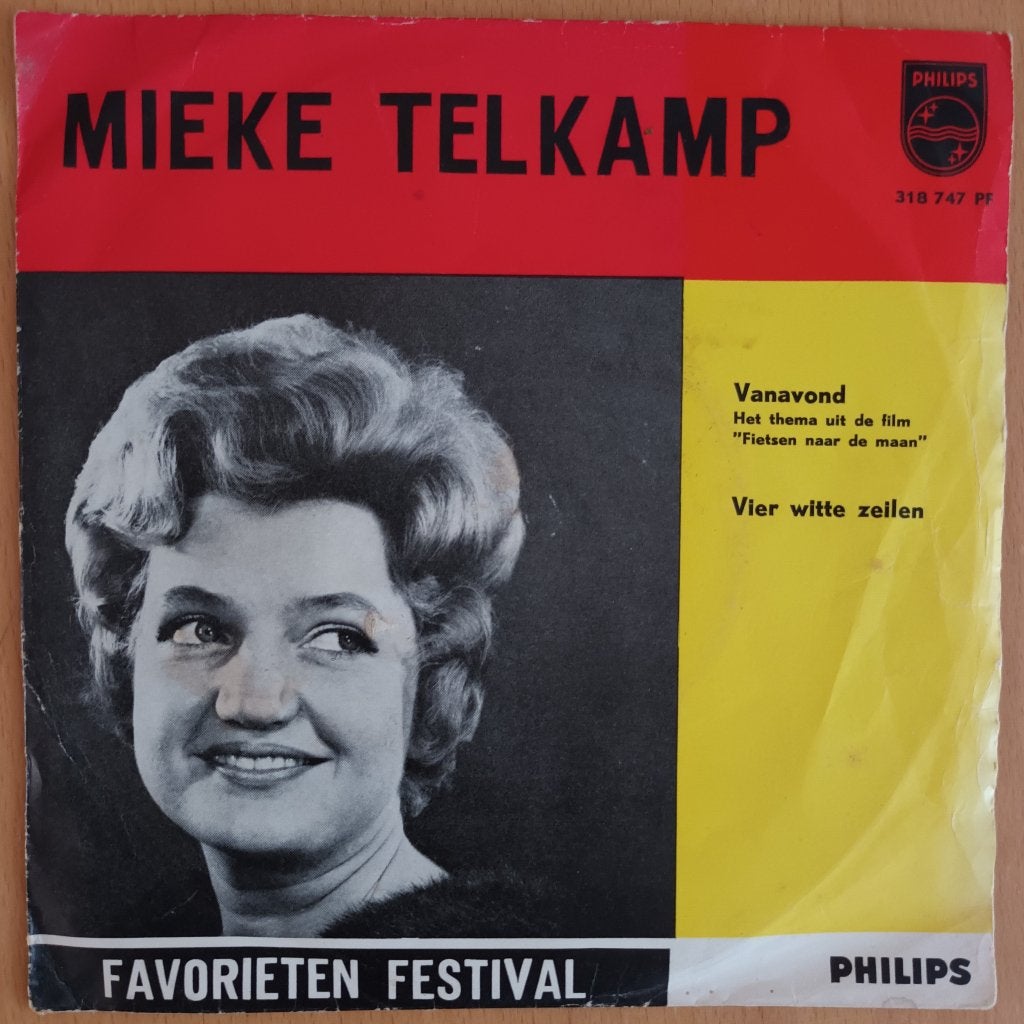 Mieke Telkamp - Vanavond  (Philips 318 747), Fotohoes, 7 inch, Ophalen of Verzenden, Zo goed als nieuw
