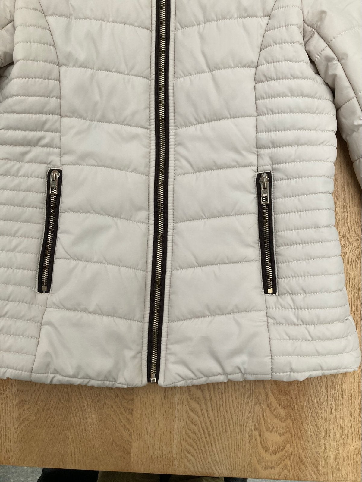 Only gewatteerde jas met teddy voering maat 36, Ophalen, Zo goed als nieuw, Maat 36 (S), Beige