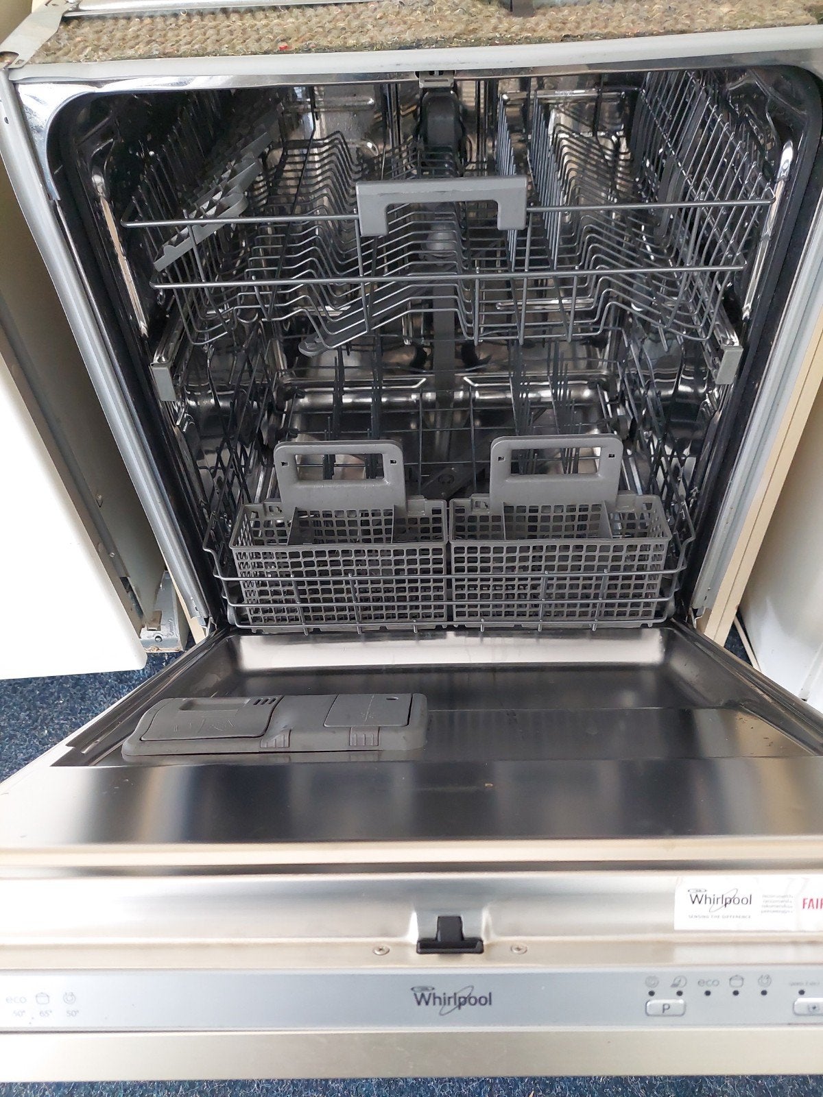 Whirlpool inbouw vaatwasser zo goed als nieuw, Ophalen, Zo goed als nieuw, Inbouw, Minder dan 85 cm