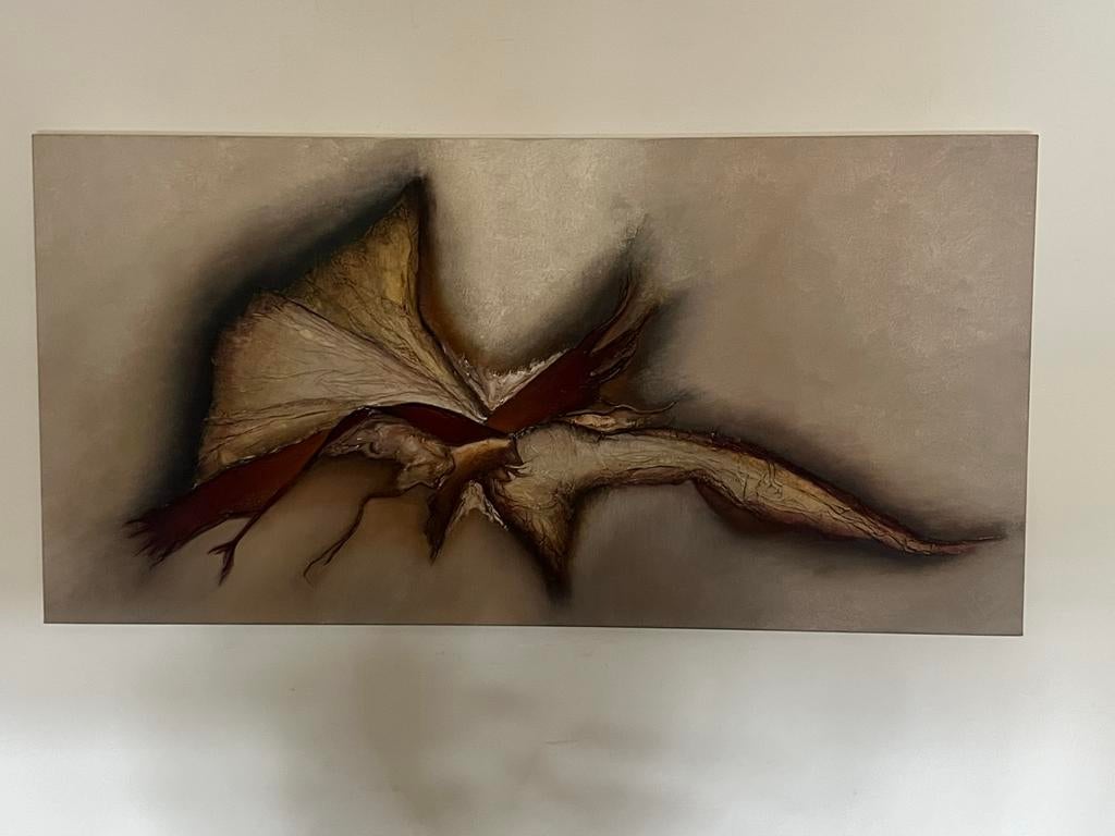 Olieverf schilderij kunstenares uit Schoorl, Ophalen of Verzenden