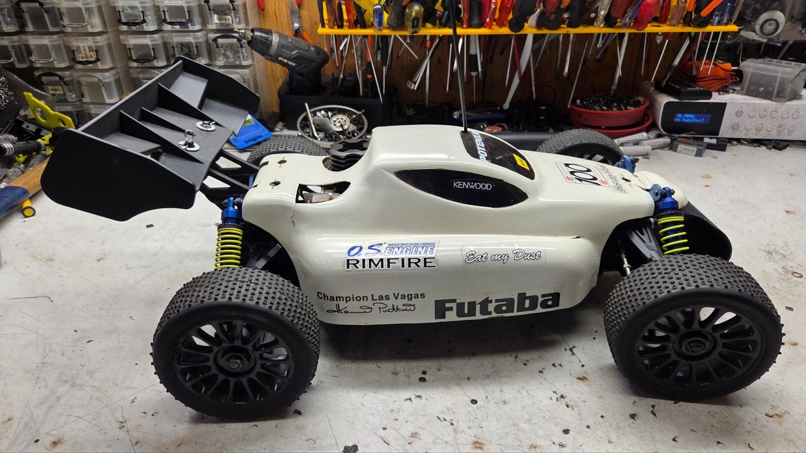 Te koop mooie dikke nitro auto, Gebruikt, Auto offroad, Ophalen of Verzenden, Schaal 1:8