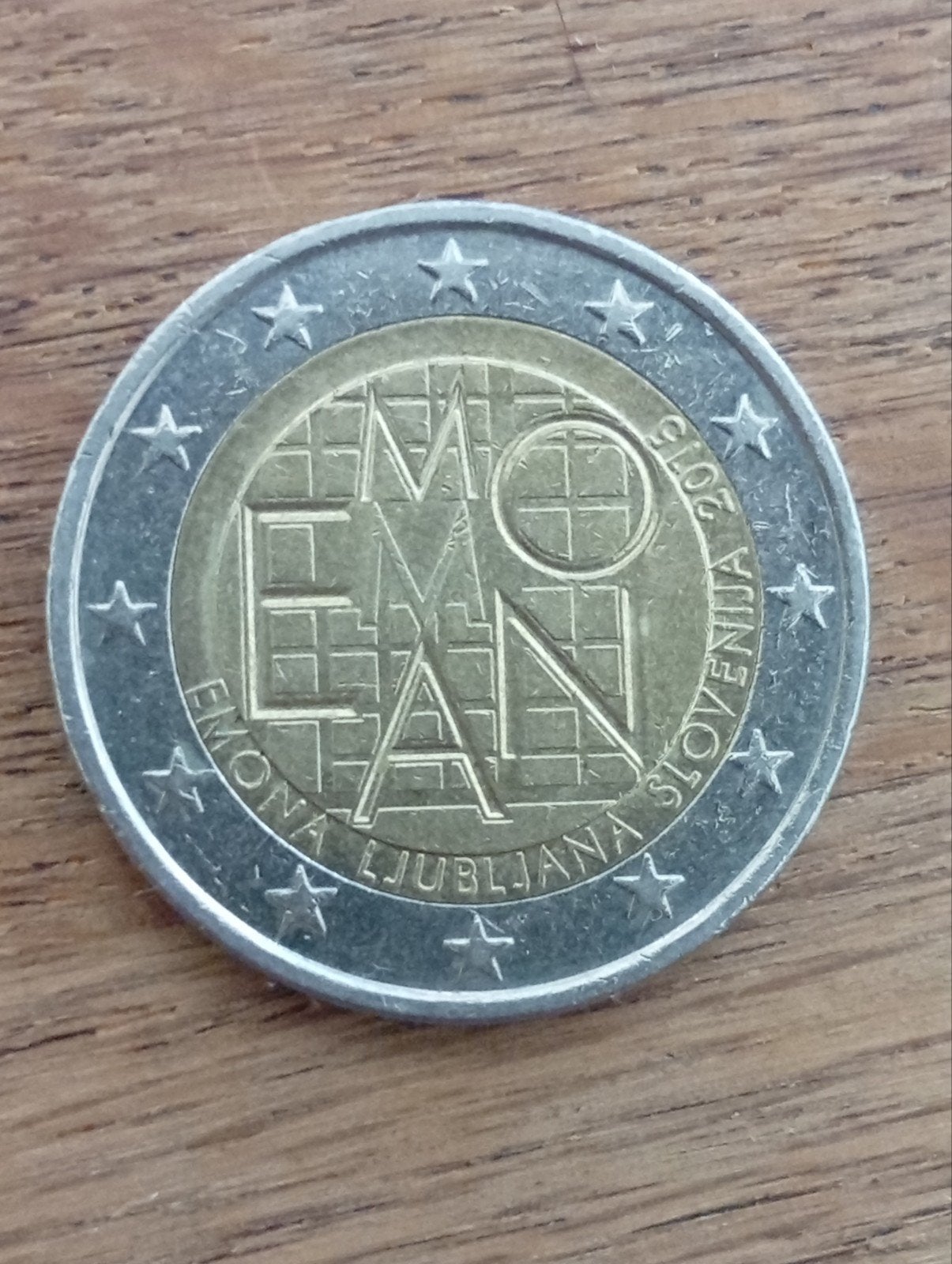 2 Euro Sloveense munt Emona Ljubljana 2015, Ophalen of Verzenden, Slovenië, 2 euro, Losse munt