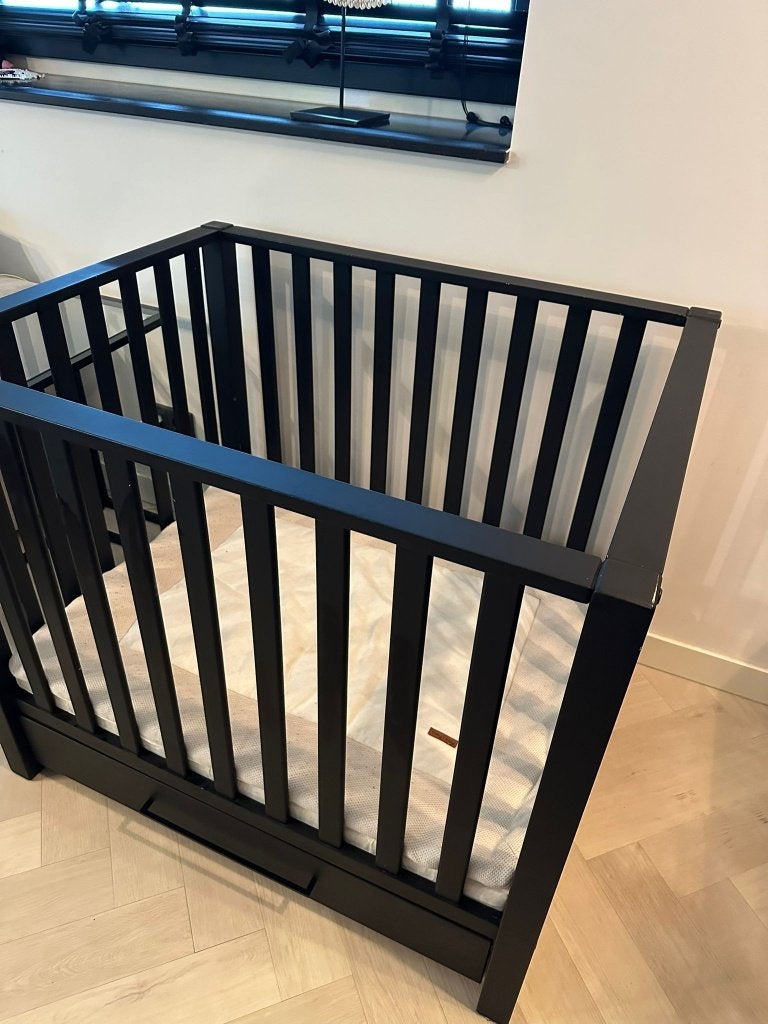 Luxe zwarte babybox (Europe Baby Casper Box), Ophalen, Zo goed als nieuw, Rechthoekig, Lade