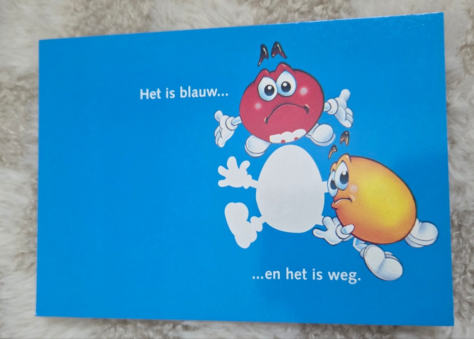 De blauwe M&M is verdwenen, Verzenden, 1980 tot heden, Ongelopen, Overige thema's