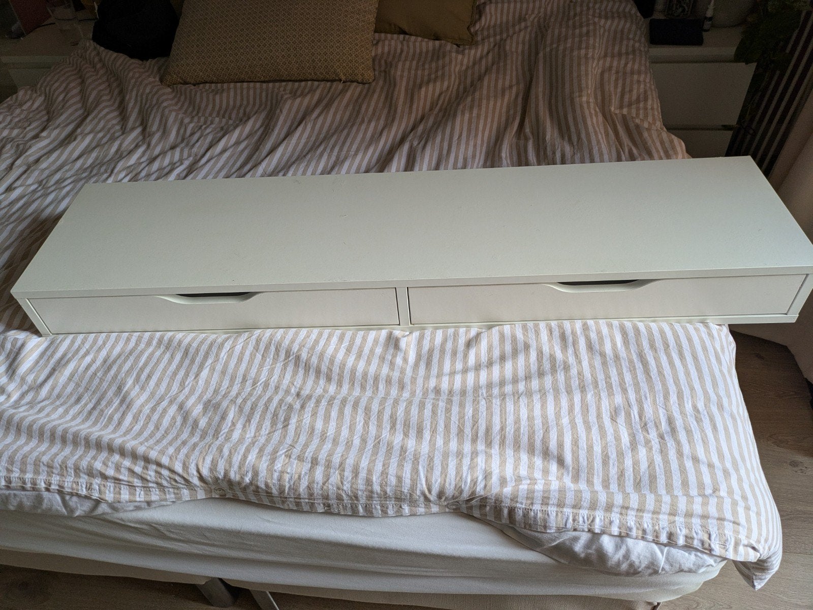 IKEA EKBY ALEX Ladekastje / Wandplank wit, Ophalen, Gebruikt, 100 tot 150 cm, Modern, Scandinavisch
