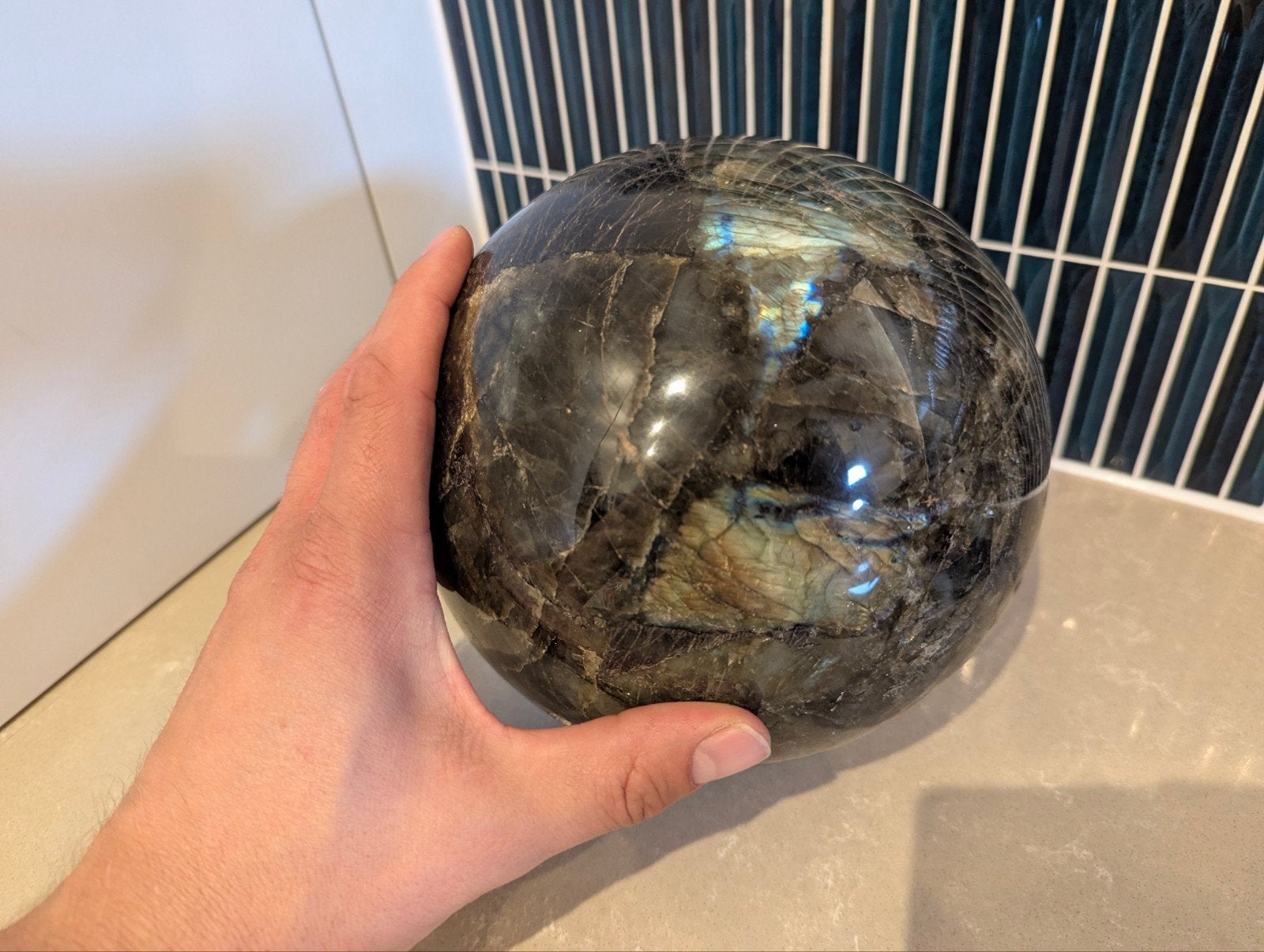 labradoriet bol 20 cm, Ophalen, Nieuw