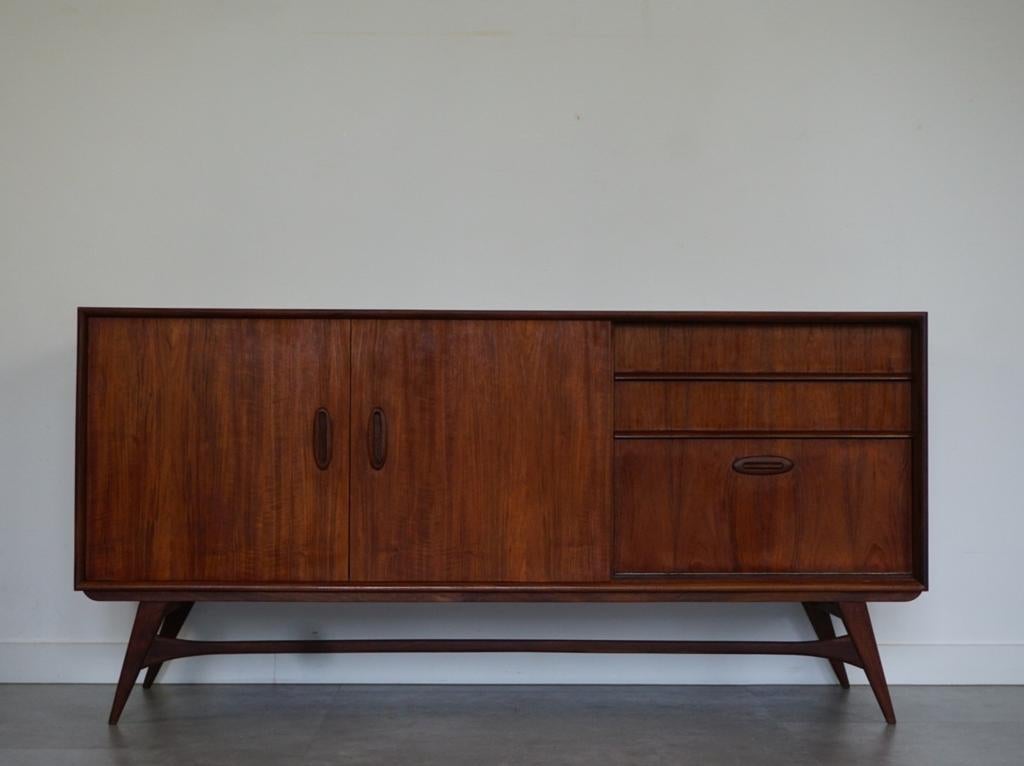 Vintage Mid-Century dressoir jaren 60, Huis en Inrichting, Kasten | Dressoirs, Ophalen, Gebruikt, ., 150 tot 200 cm