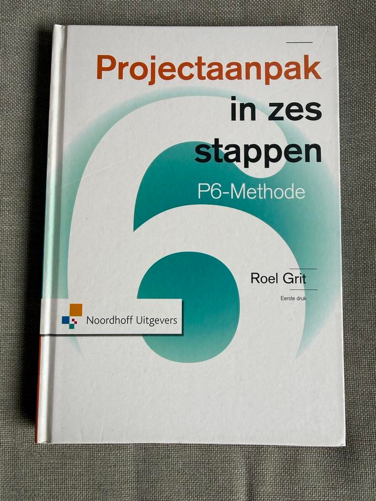 Projectaanpak in zes stappen P6-Methode - Roel Grit, Ophalen of Verzenden, Gamma, Zo goed als nieuw, HBO