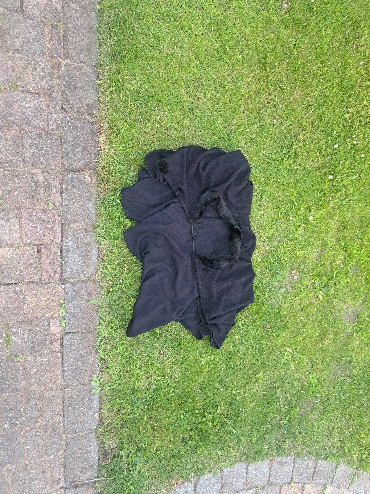 Zwarte poncho, Kleding | Dames, Ophalen of Verzenden, Zo goed als nieuw, Zwart