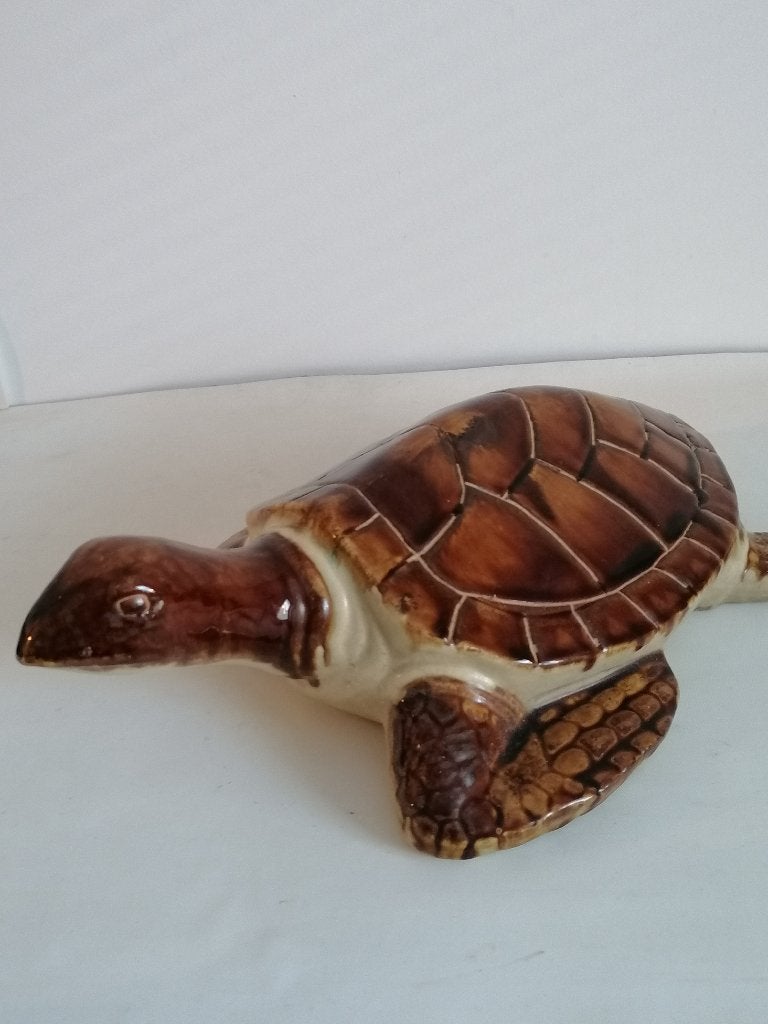 vintage keramieke schildpad XL bijzonder izgst  40x27x14 cm, Ophalen of Verzenden