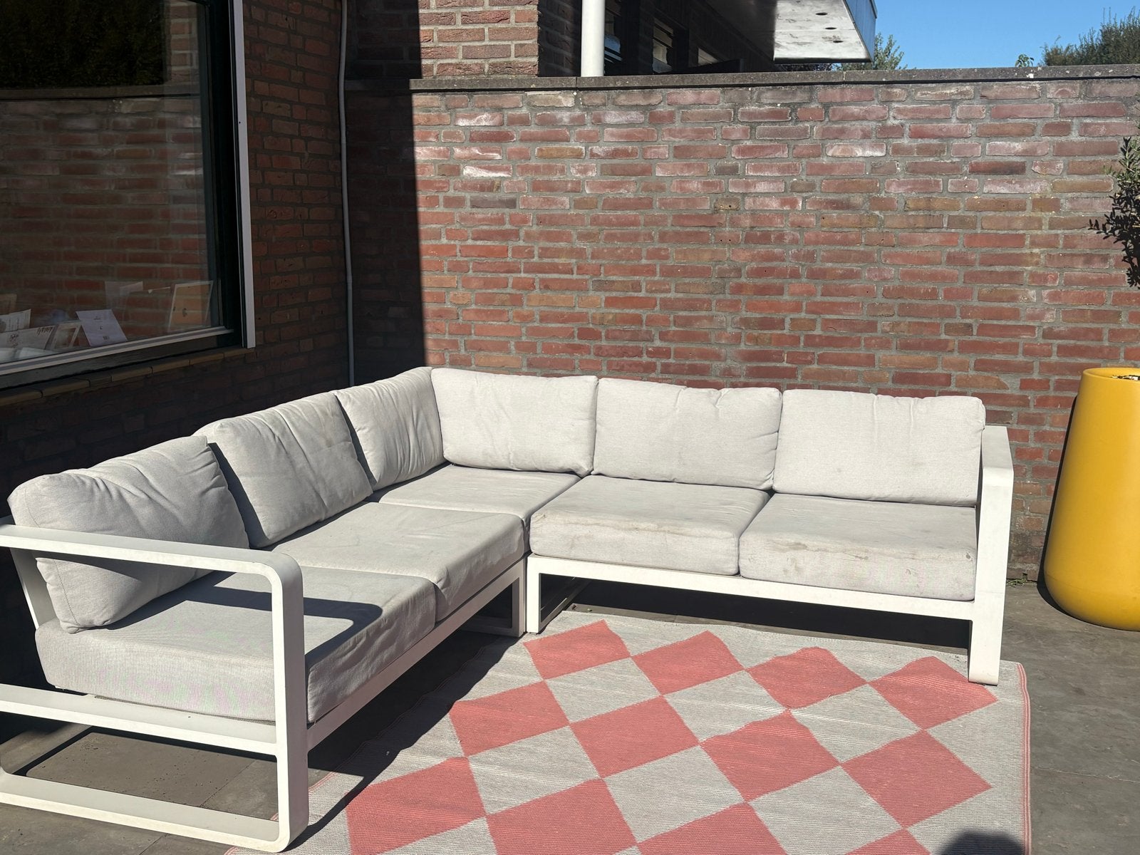 Comfortabele Loungeset Tuinset - Gebruikt, Ophalen, Gebruikt, Meer dan 8 zitplaatsen, Aluminium
