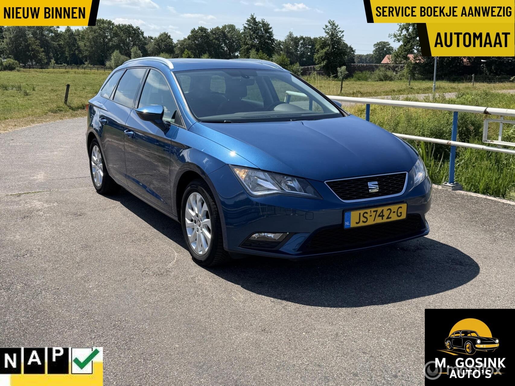 Goed onderhouden Seat Leon ST1.4 TSI Style Connect Pano Nap, Auto's, Gebruikt, Euro 6, 4 cilinders, 150 pk
