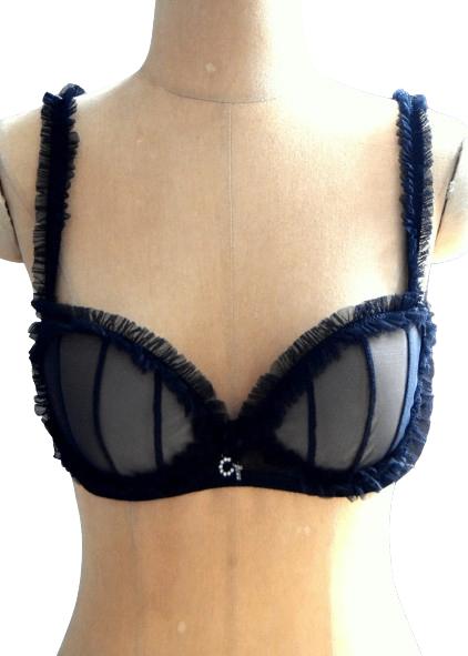 Nieuwe Chantal Thomass bh, gaas, zwart, Mt. 75 C, Chantal Thomass, Verzenden, Zwart, BH