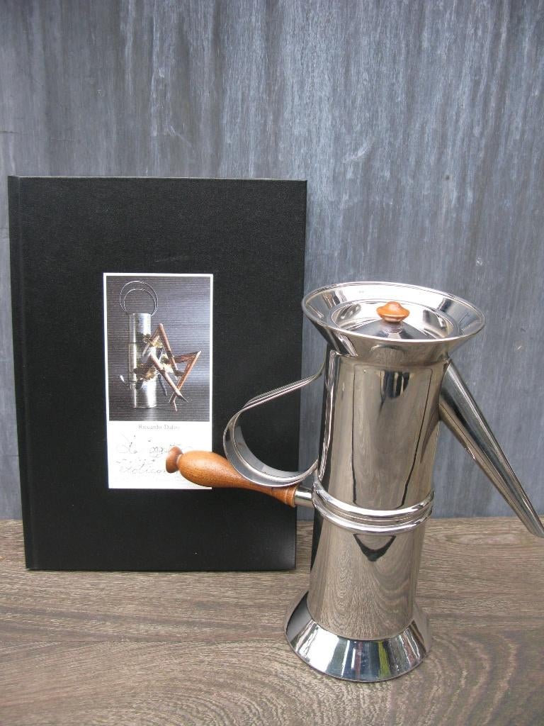 ALESSI "NAPOLITANA" DALISI KOFFIEZETAPPARAAT + BOEK, Ophalen of Verzenden