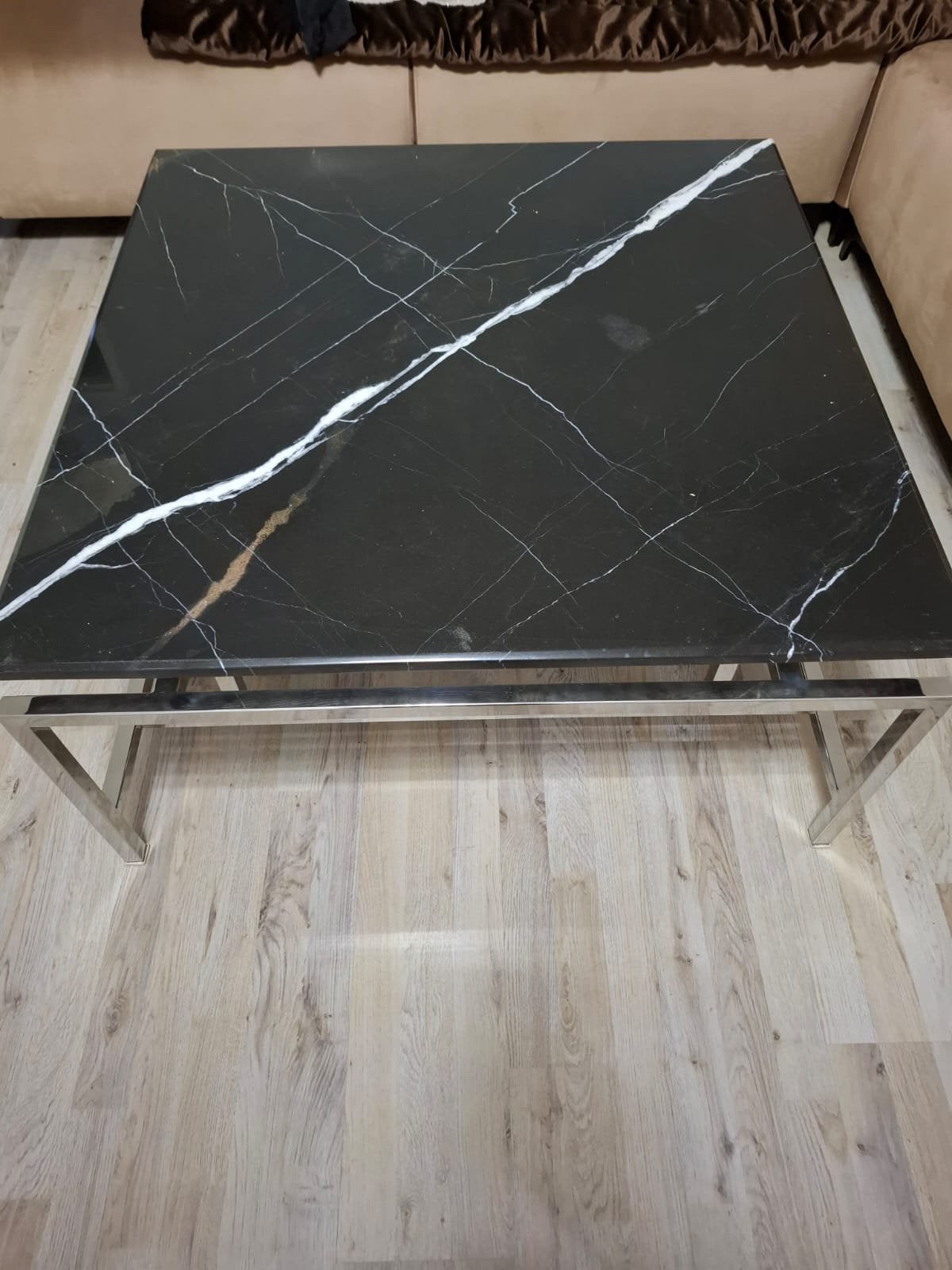 Salontafel marmer, Ophalen, 100 tot 150 cm, 50 tot 100 cm, Zo goed als nieuw