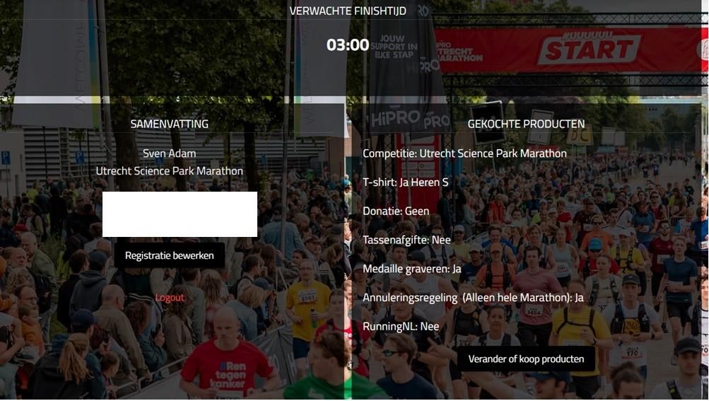 Startbewijs Marathon Utrecht 31/5/26, Ophalen of Verzenden, Nieuw