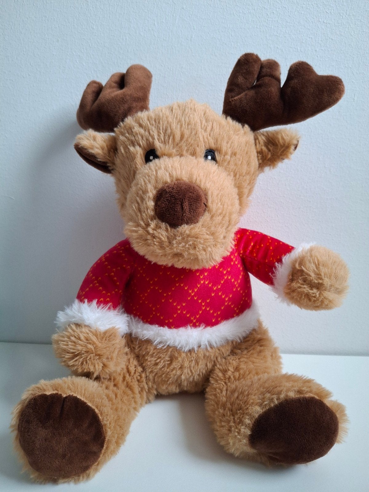 Leuke eland / rendier knuffel, Ophalen of Verzenden, Gebruikt
