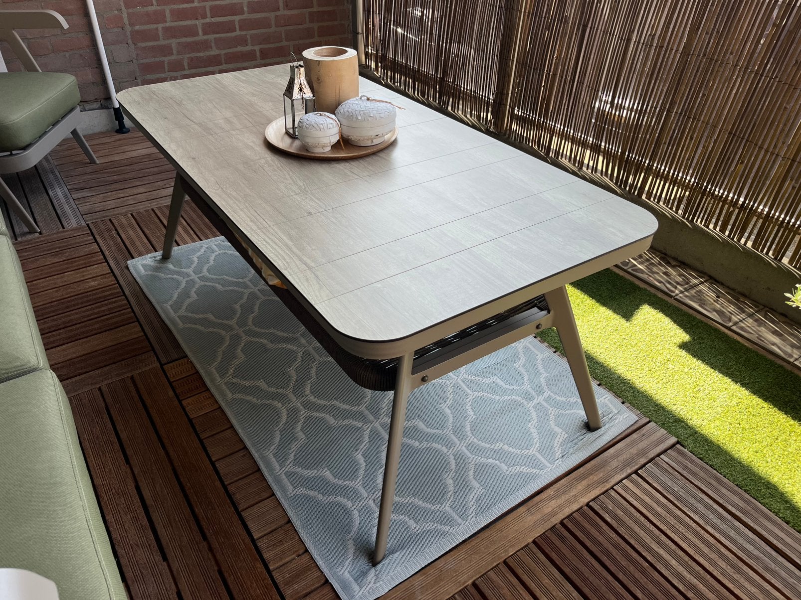 ❗️NIEUW Aluminium Premium Lounge dining tuintafel❗️ 150 x 73, Ophalen, Nieuw, Aluminium, Eettafel