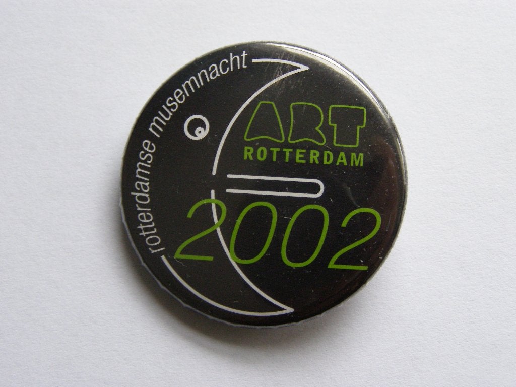 Button: ART Rotterdam 2002, Rotterdamse Museum nacht, Ophalen of Verzenden, Zo goed als nieuw, Overige onderwerpen, Button