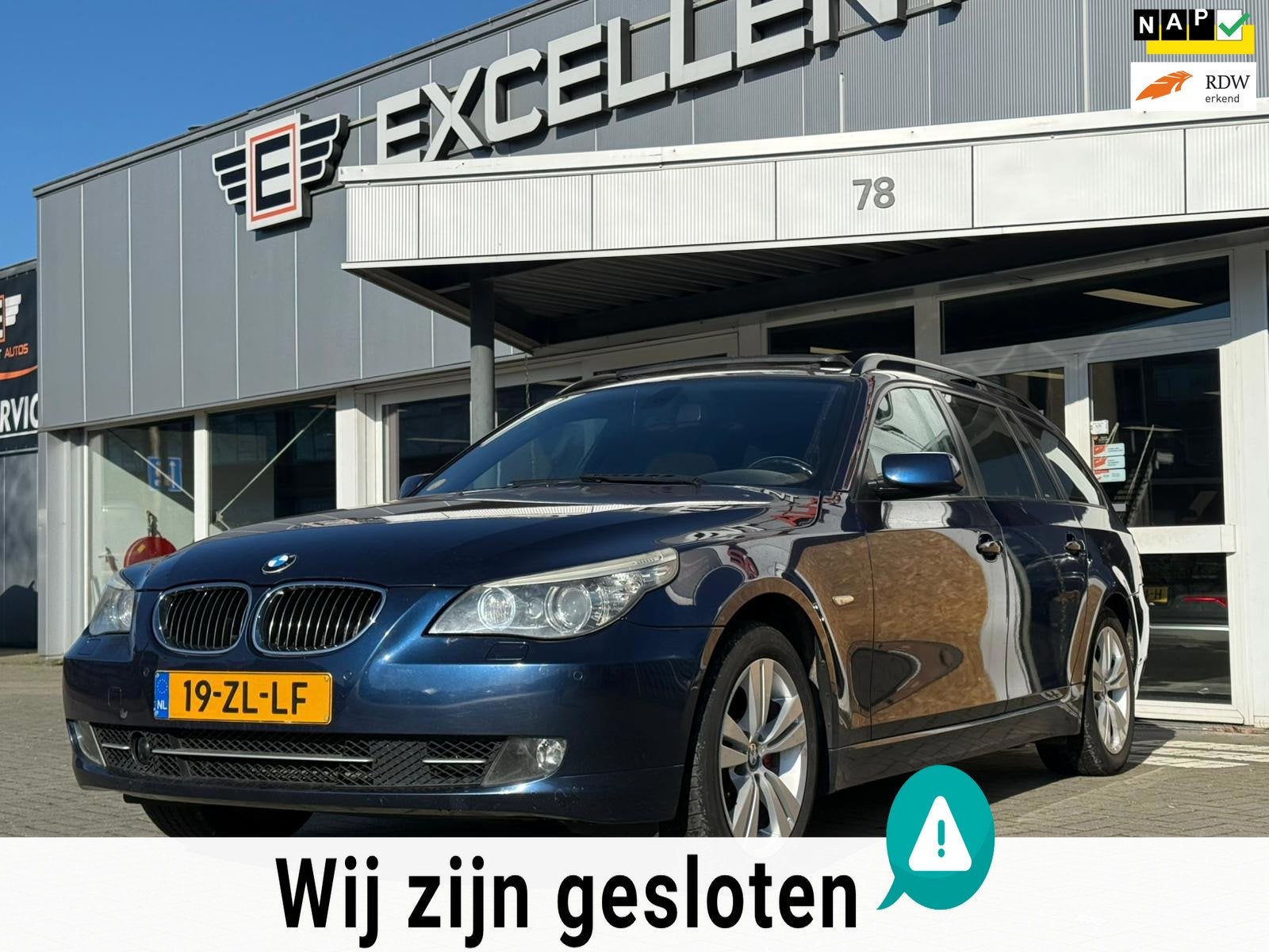 BMW 5-serie Touring 525xd Business Line | Leder | Panoramada, Auto's, BMW, Automaat, Gebruikt, 2993 cc, 2000 kg
