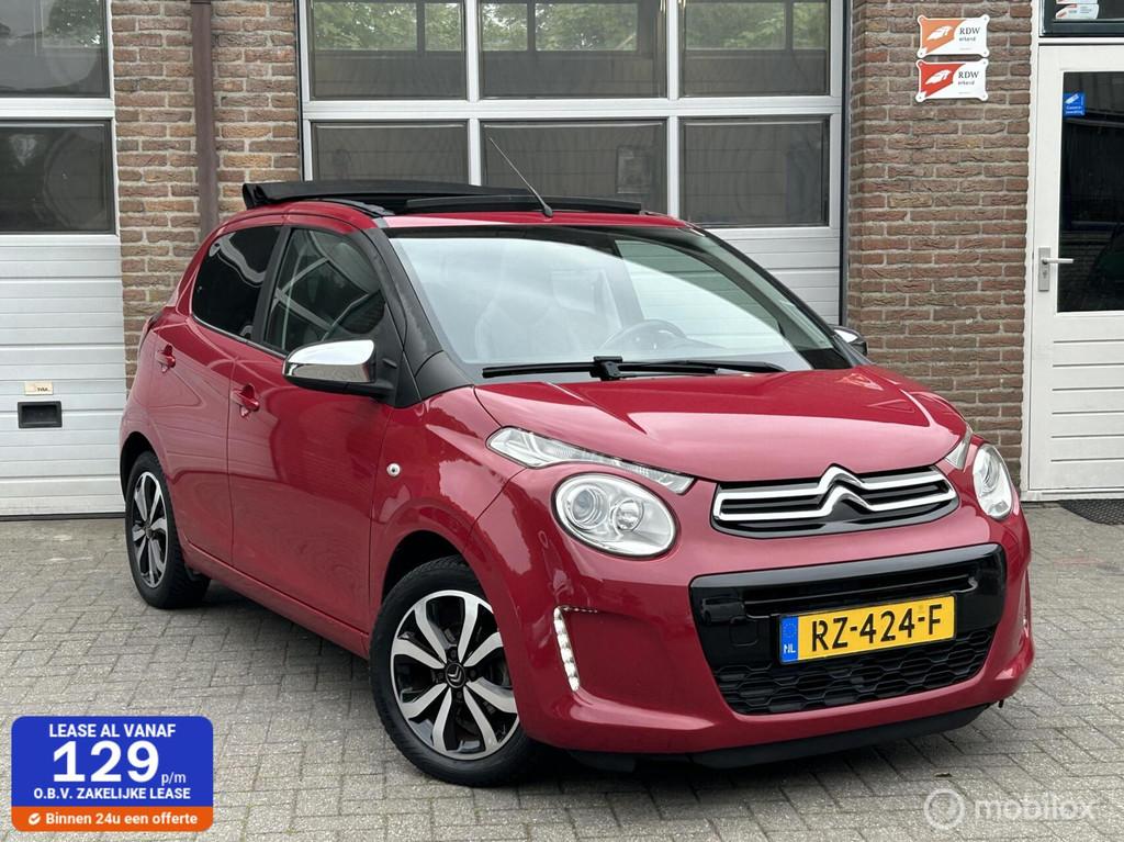 Citroen C1 1.0 e-VTi Airscape Shine | Clima | Leder | Camera, Voorwielaandrijving, Gebruikt, 4 stoelen, C1