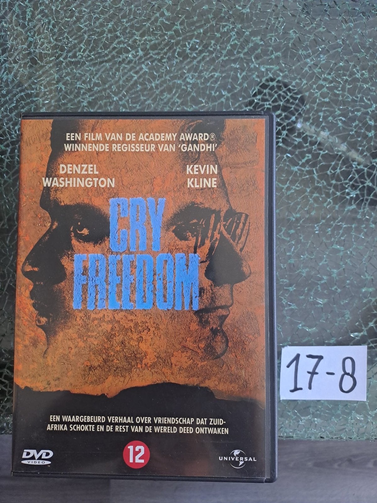 Cry Freedom DVD - Waargebeurd drama met Denzel Washington, Gebruikt, Waargebeurd drama, Ophalen of Verzenden, Vanaf 12 jaar