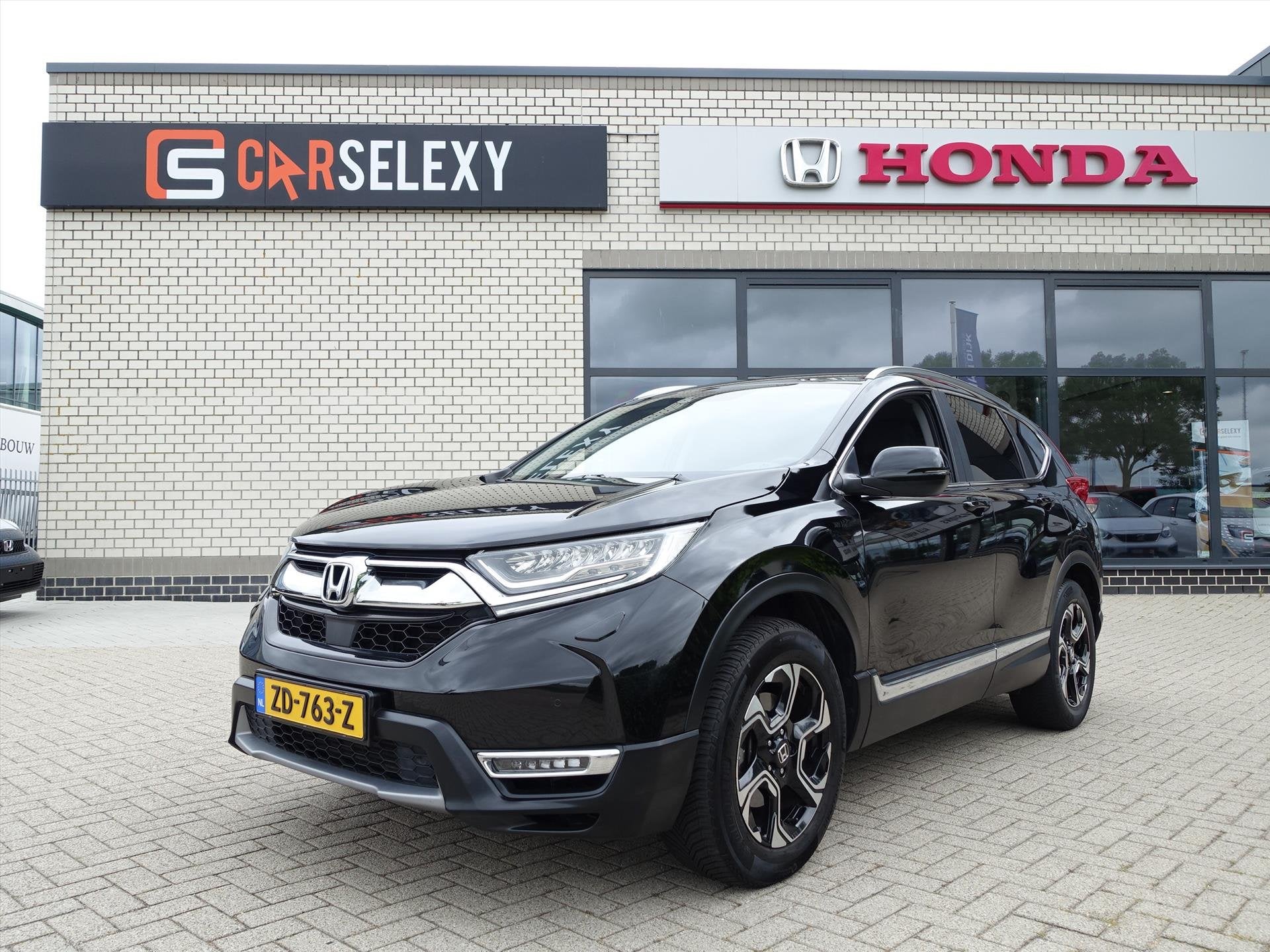 HONDA CR-V 1.5 VTEC TURBO 193pk AWD CVT Lifestyle 7 Zitplaat, Auto's, Honda, 7 stoelen, Zwart, Leder, Bedrijf