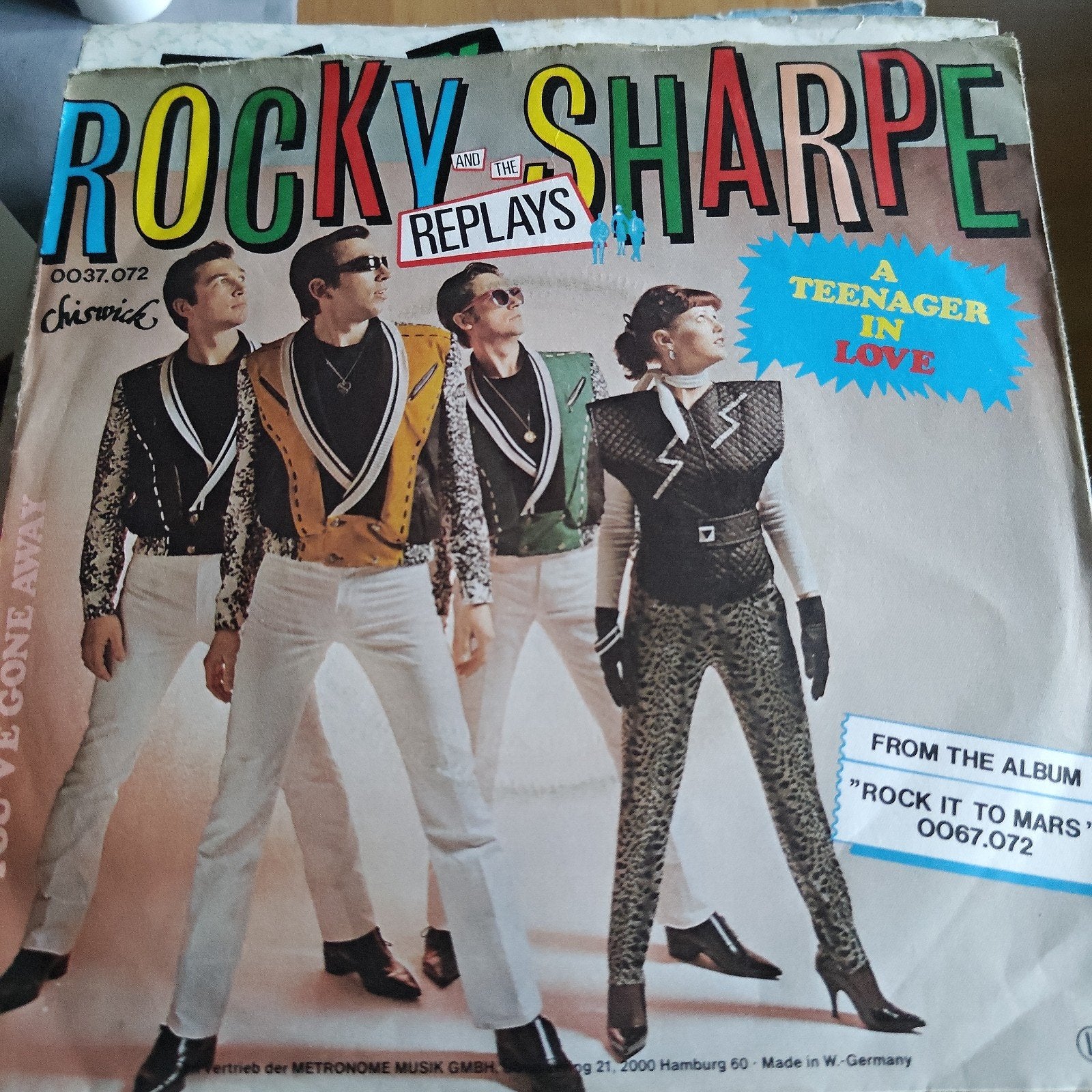 Rocky Sharpe & The Replays - A Teenager In Love (Single), Ophalen of Verzenden, Gebruikt, 7 inch, EP