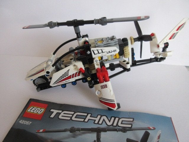 42057, Technic helicopter, Ultralight met bouwtekeningen, Lego, Compleet, Ophalen of Verzenden, Zo goed als nieuw