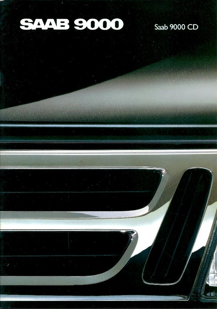 Brochure Saab 9000 CD 1988, Ophalen of Verzenden, Gelezen, Overige merken
