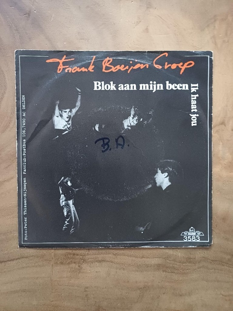 Frank Boeijen Groep - Blok aan Been - Single - Vinyl, Ophalen of Verzenden, Gebruikt, Nederlandstalig